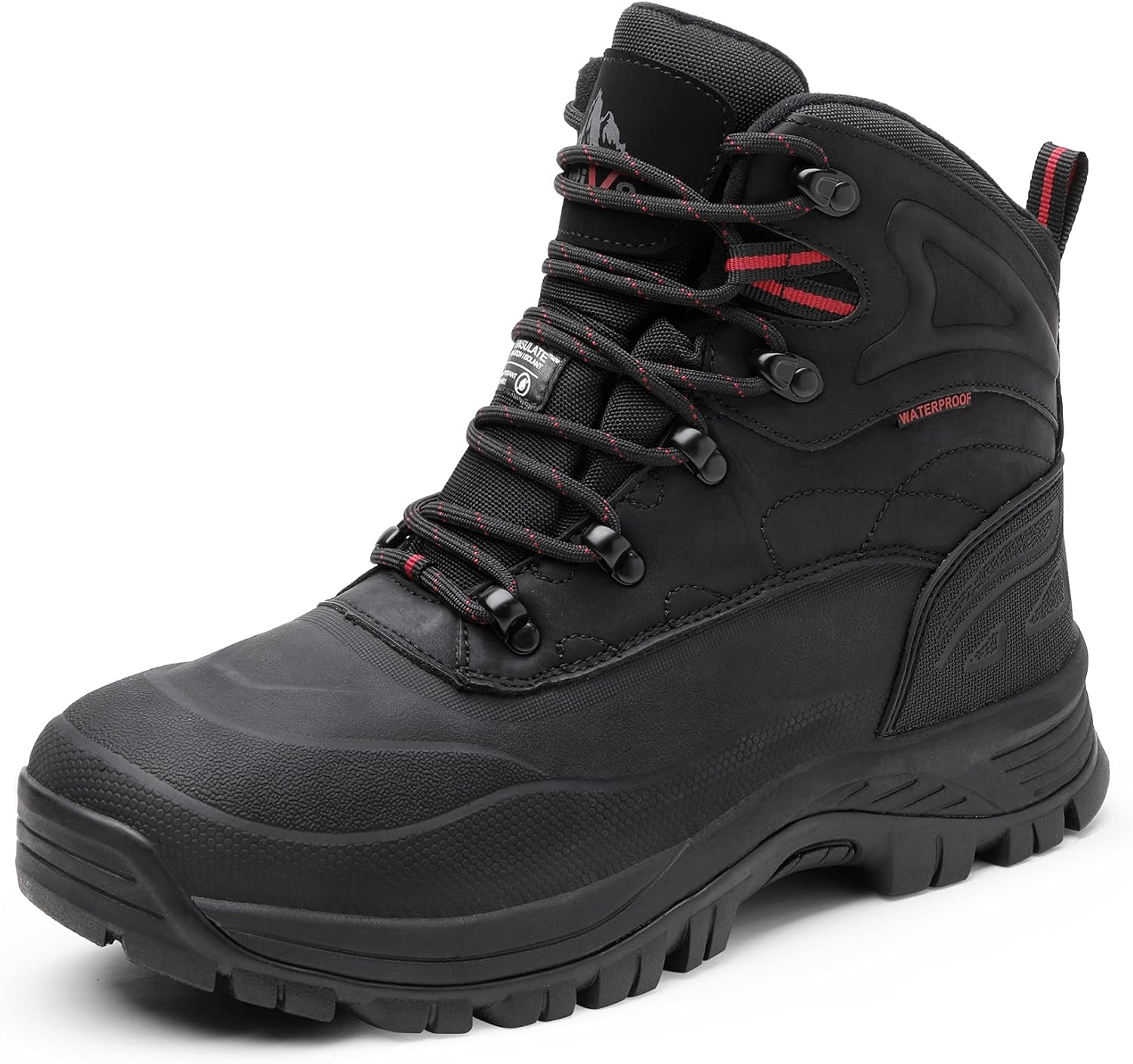 NORTIV 8 Men's Boots, Special Insulated Waterproof Snow Boots, Durable Construct...