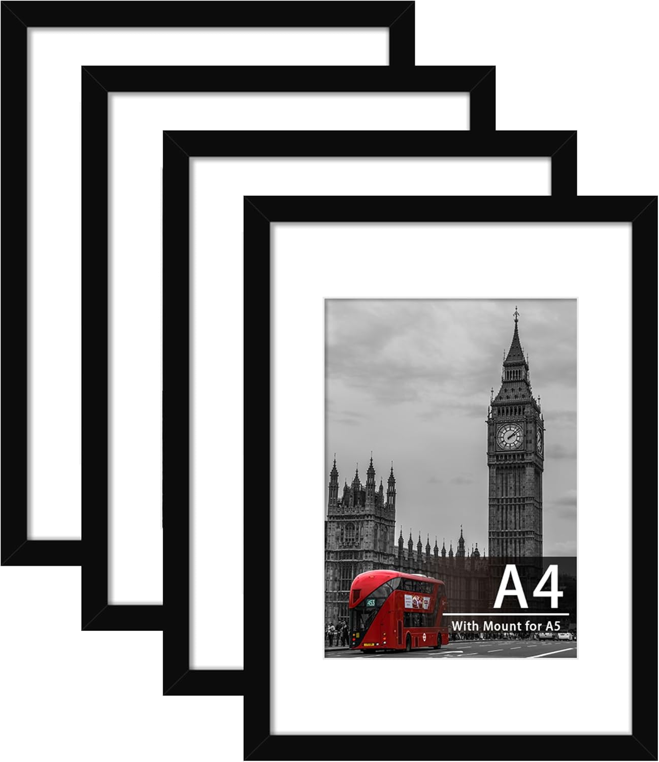 Premium Tinkeps A4 Picture Frames, Special Engineered Wood and Plexiglass Photo...