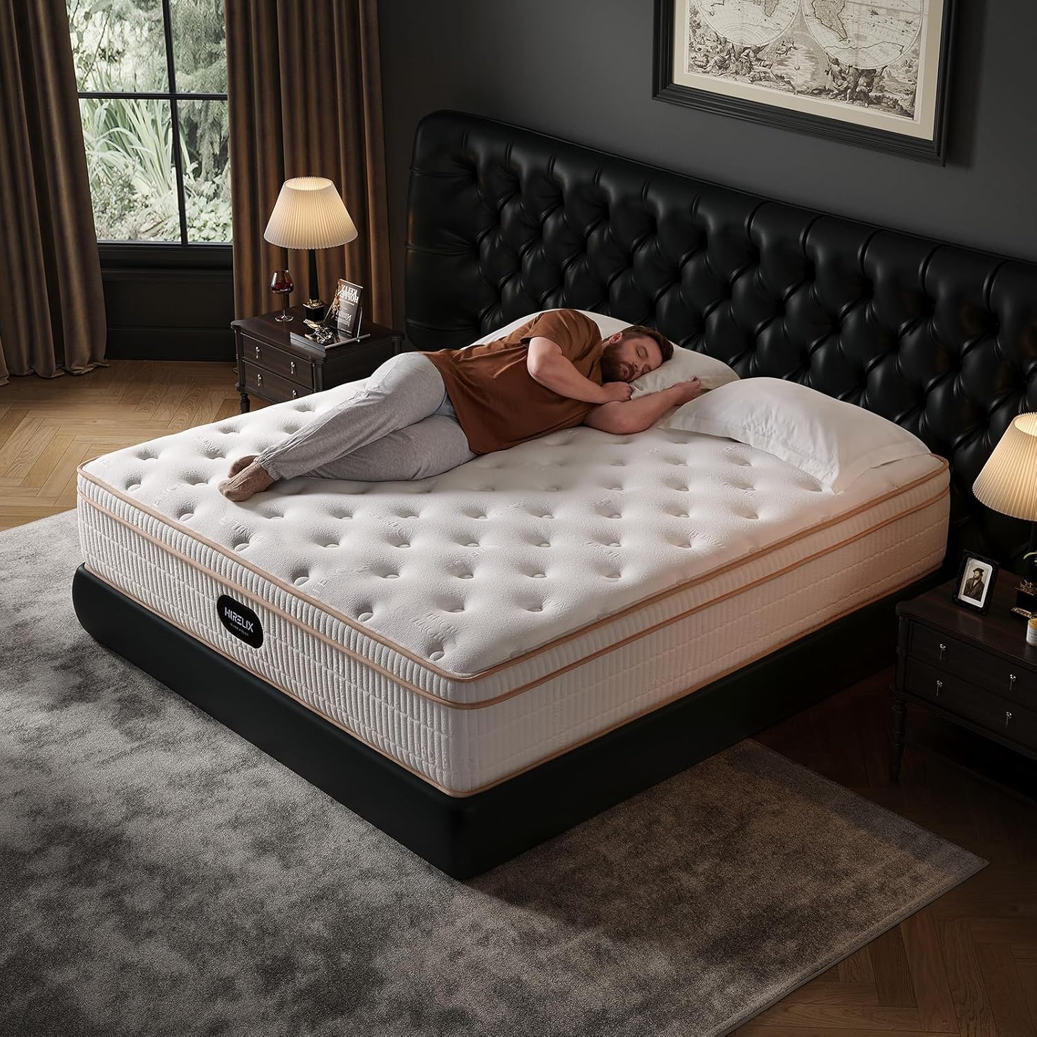 Queen Size Mattress 12 Inch, Medium Firm with Memory Foam and Individually Wrapp...