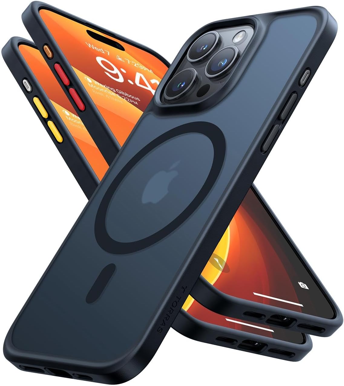 TORRAS for iPhone 15 Pro Max Case with MagSafe, 12FT Military Grade Shockproof,...