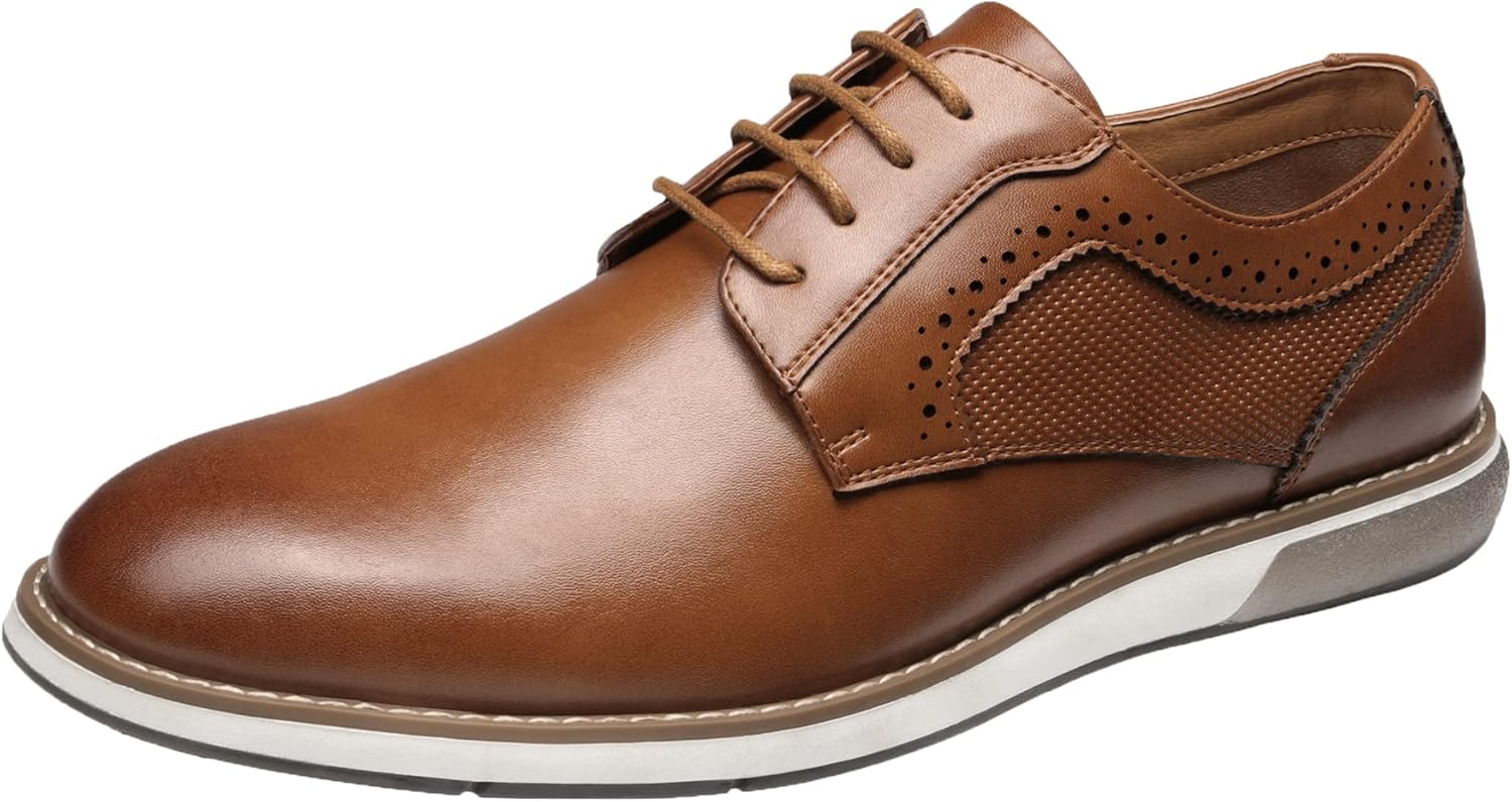 Bruno Marc Men's Casual Dress Sneaker Shoes, Business Formal Derby Plain Toe Oxf...