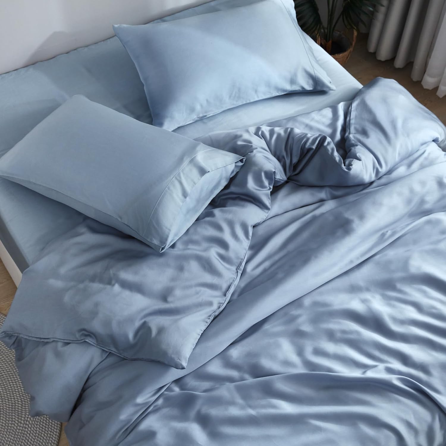 Unique DOZ Sheet Set, High-Quality Bamboo Bed Sheets with Organically Grown Mate...