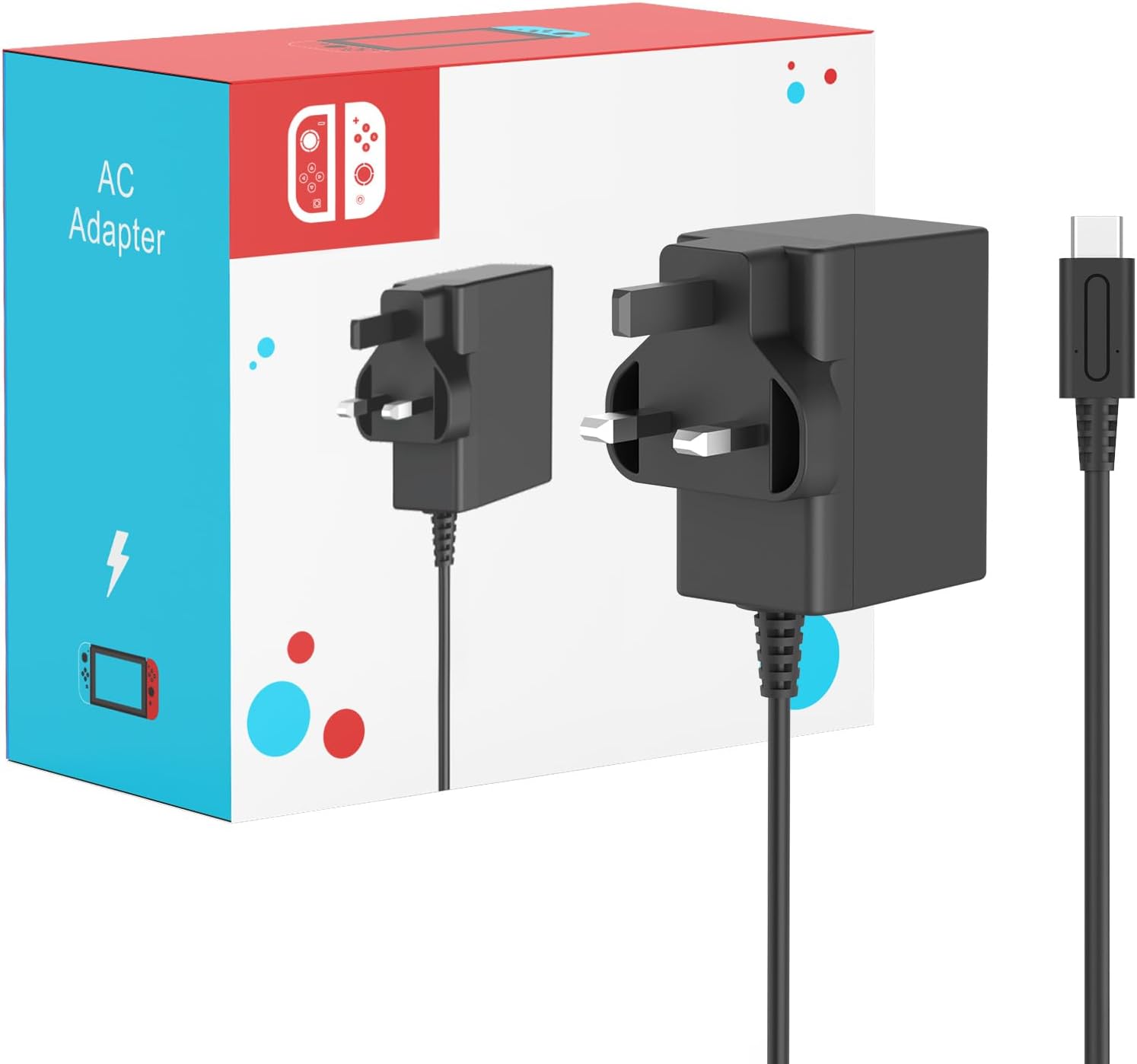 Charger for Nintendo Switch, 45W Fast Charging for Switch, AC Adapter Power Supp...