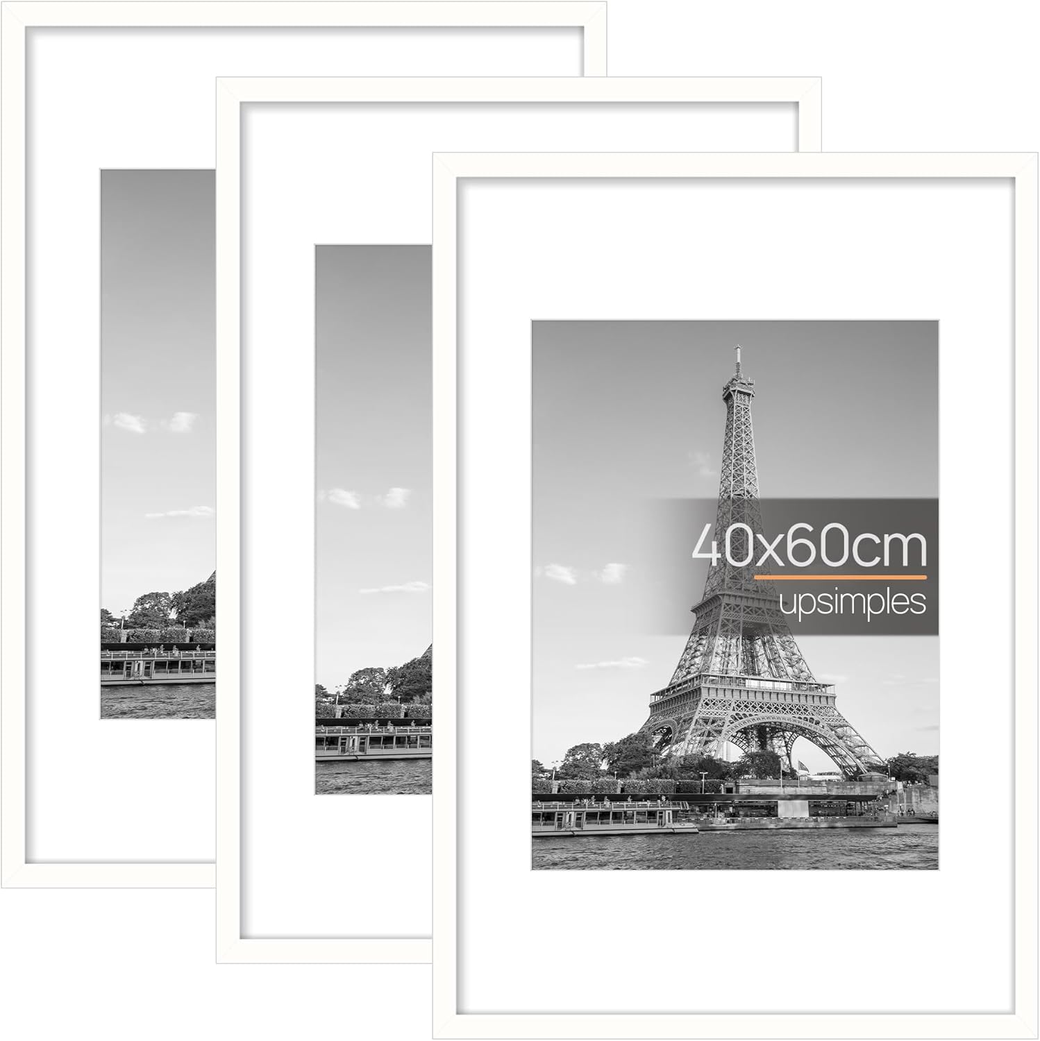 High-Quality upsimples Picture Frames, Premium 40x60 Frame Set, Special White Wa...