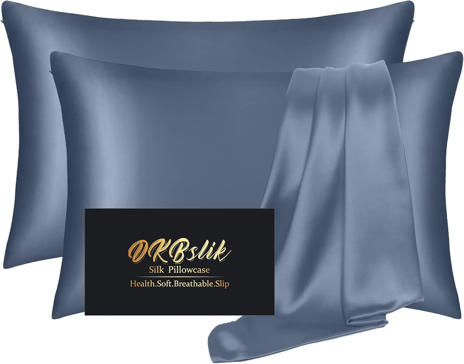 Silk Pillow Cases, Luxurious Mulberry Silk Pillowcases Set, Ideal Pillowcases fo...