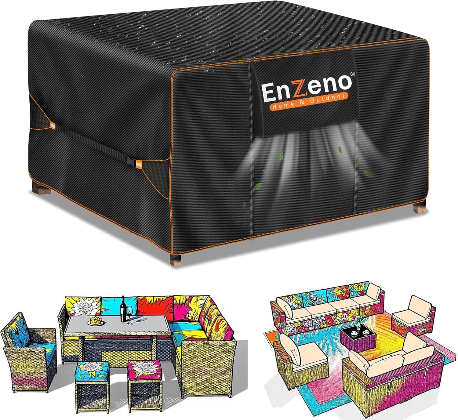 High-Quality Enzeno Cube Garden Furniture Covers, Special Waterproof Covers for...