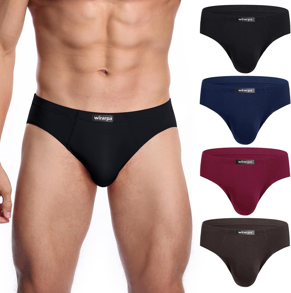 Premium wirarpa Men's Modal Briefs, Luxurious Microfibre Underwear, Silky Touch...