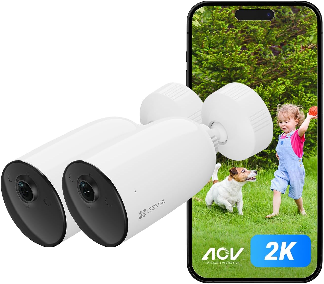 High-Quality EZVIZ 2025 Battery Security Camera, Exceptional 2K Wireless Camera...