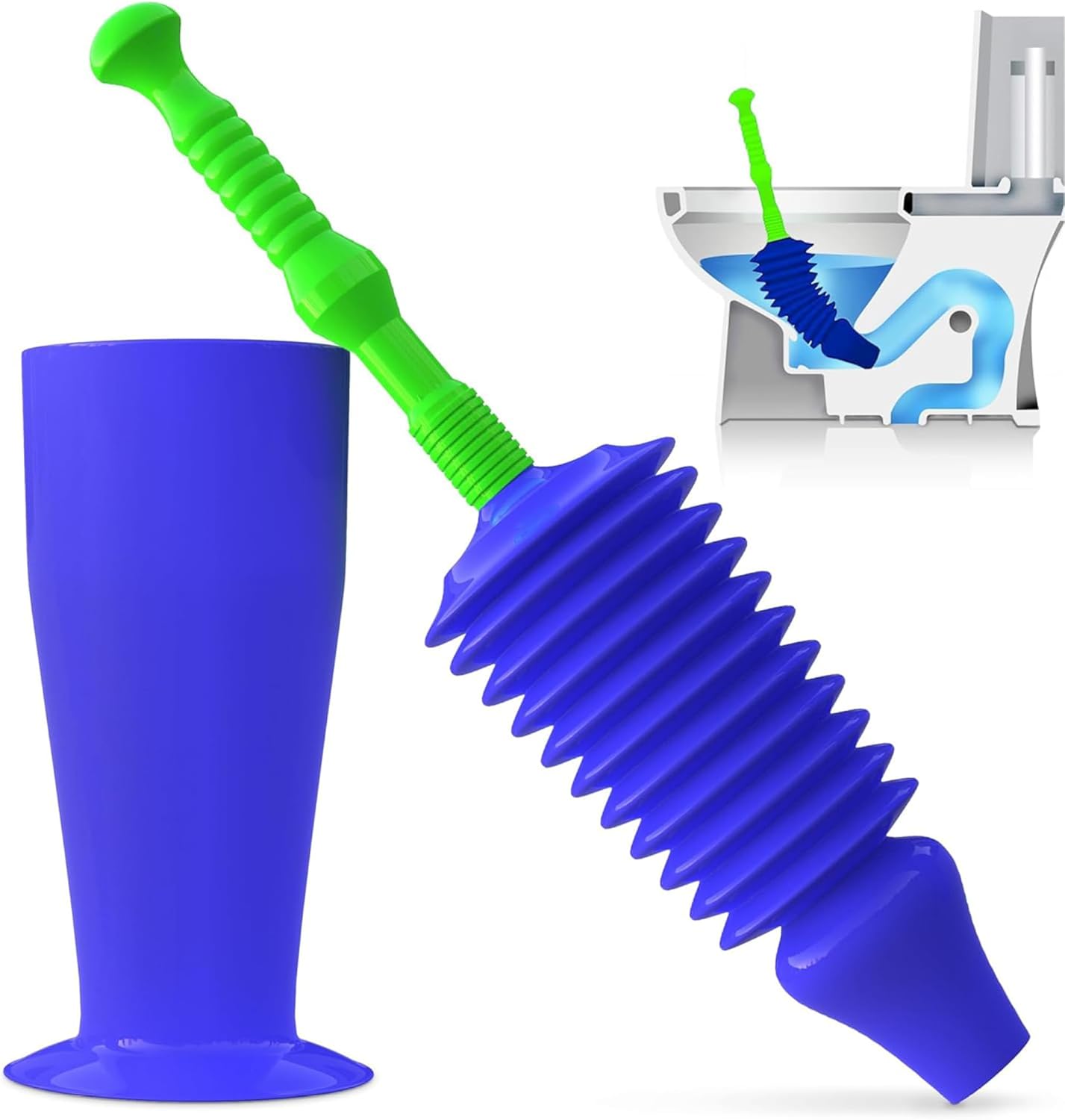 Luigi's World's Best Toilet Plunger - Plunger Toilet Unblocker Heavy Duty - Plun...