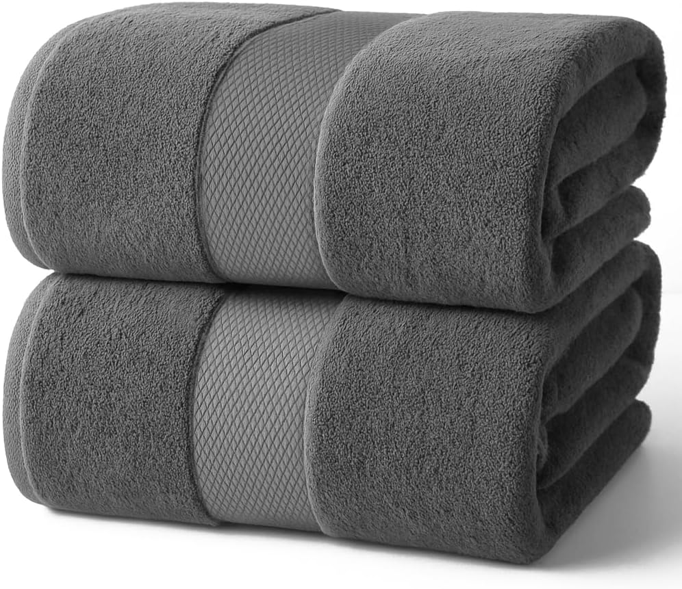 Infinitee Xclusives Bath Towels, Premium Extra Large Bath Sheets Set, 100% Cotto...