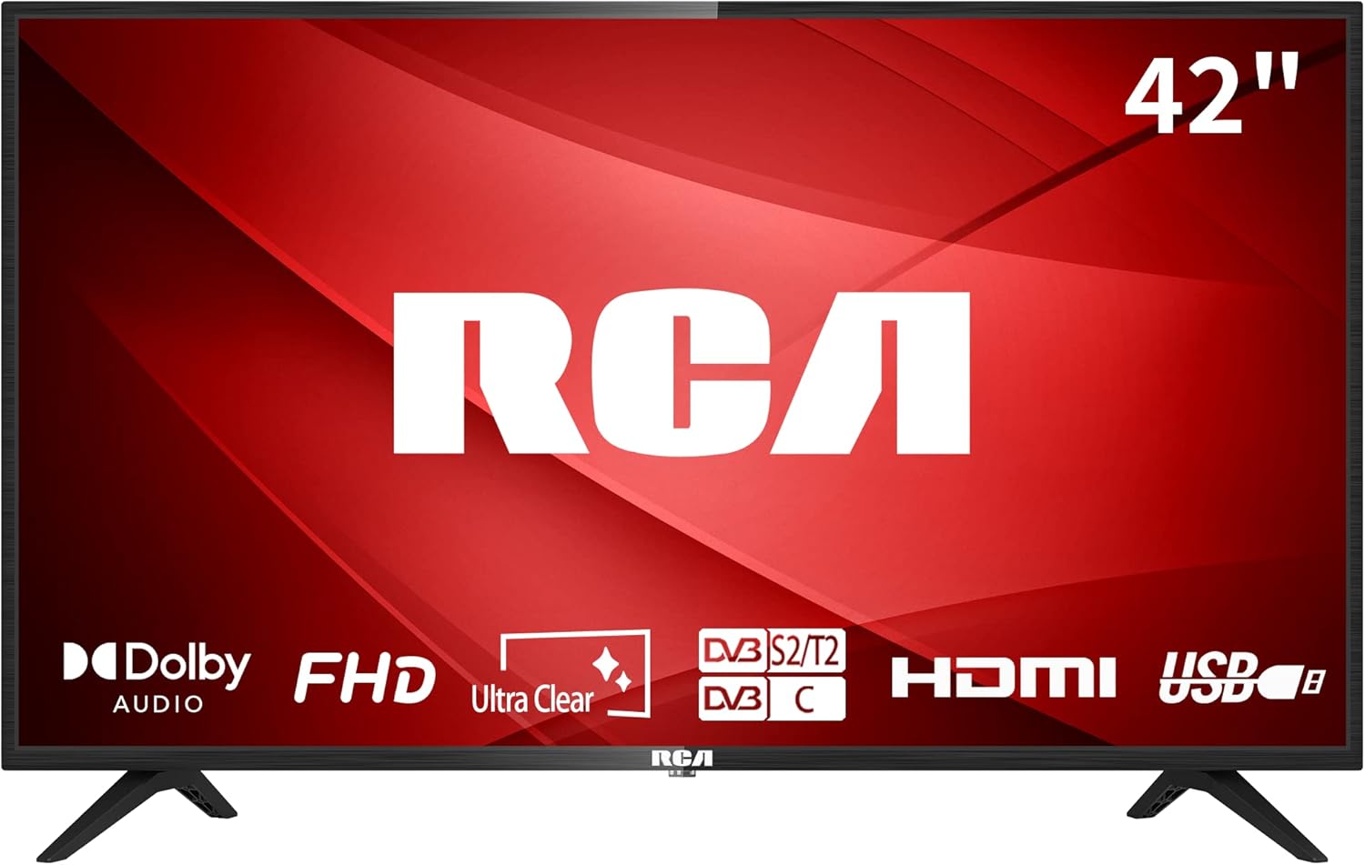 RCA 42 Inch FHD TV, High-Quality Television with DVB-T2-C-S2 Dolby Audio Freevie...