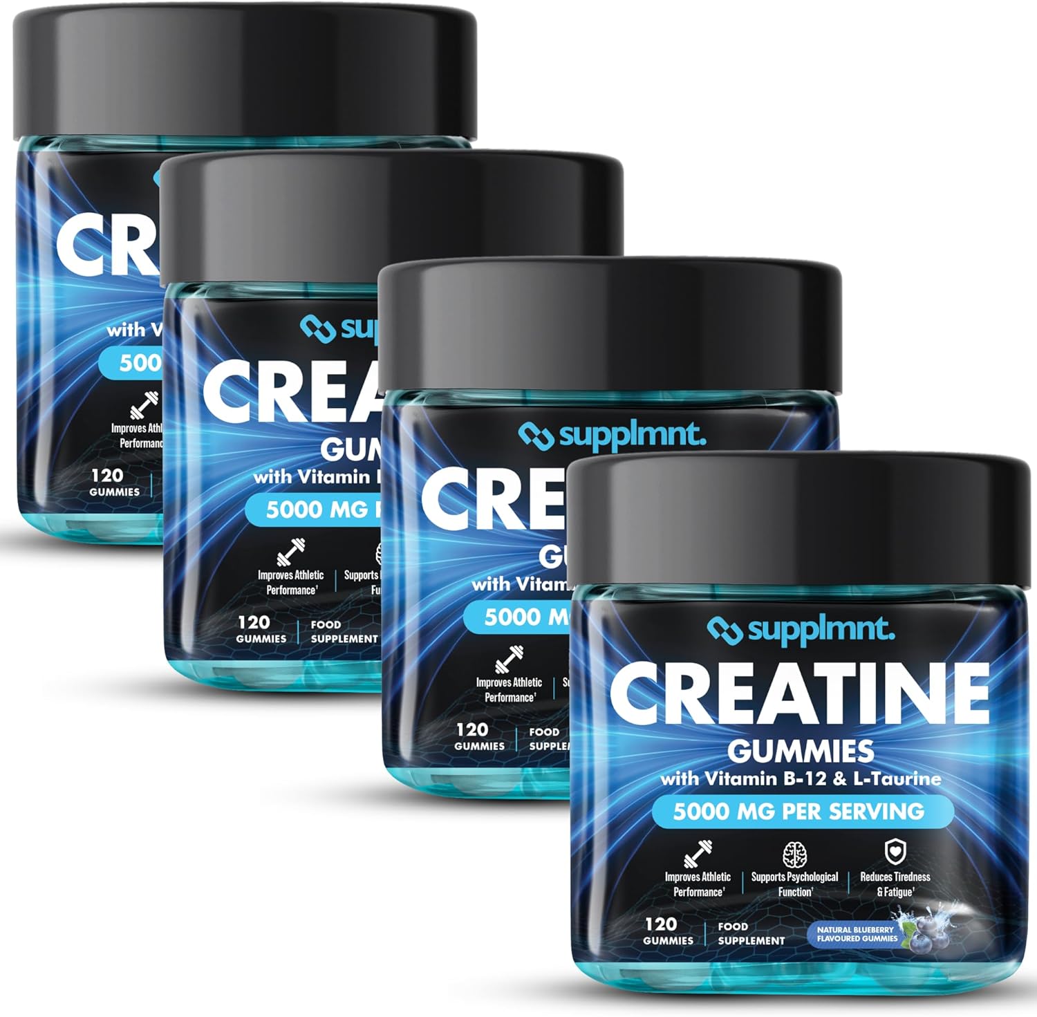 High-Quality 4X Creatine Gummies, Special 5000mg Lab-Tested Muscle Growth Supple...