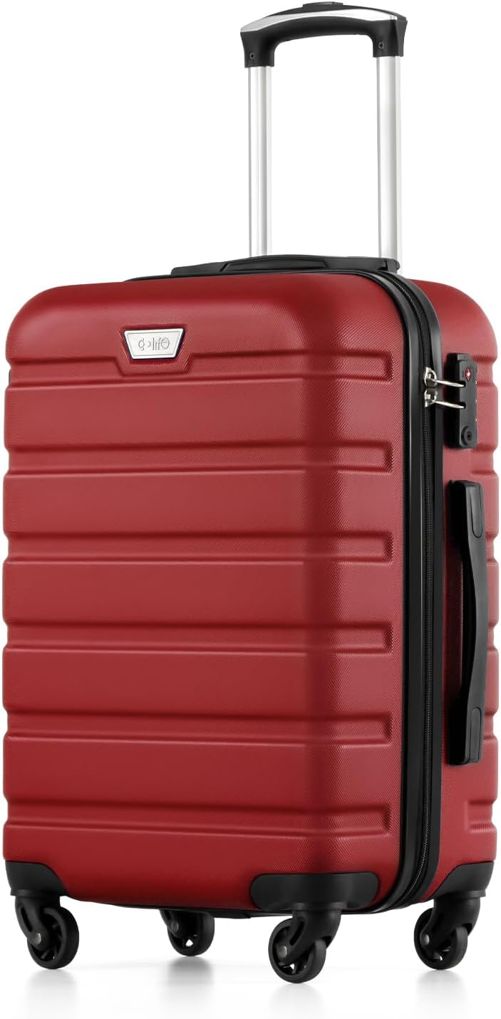 COOLIFE 20 Inch Carry On Suitcase for EasyJet, ABS+PC, Hardshell, Lightweight Du...
