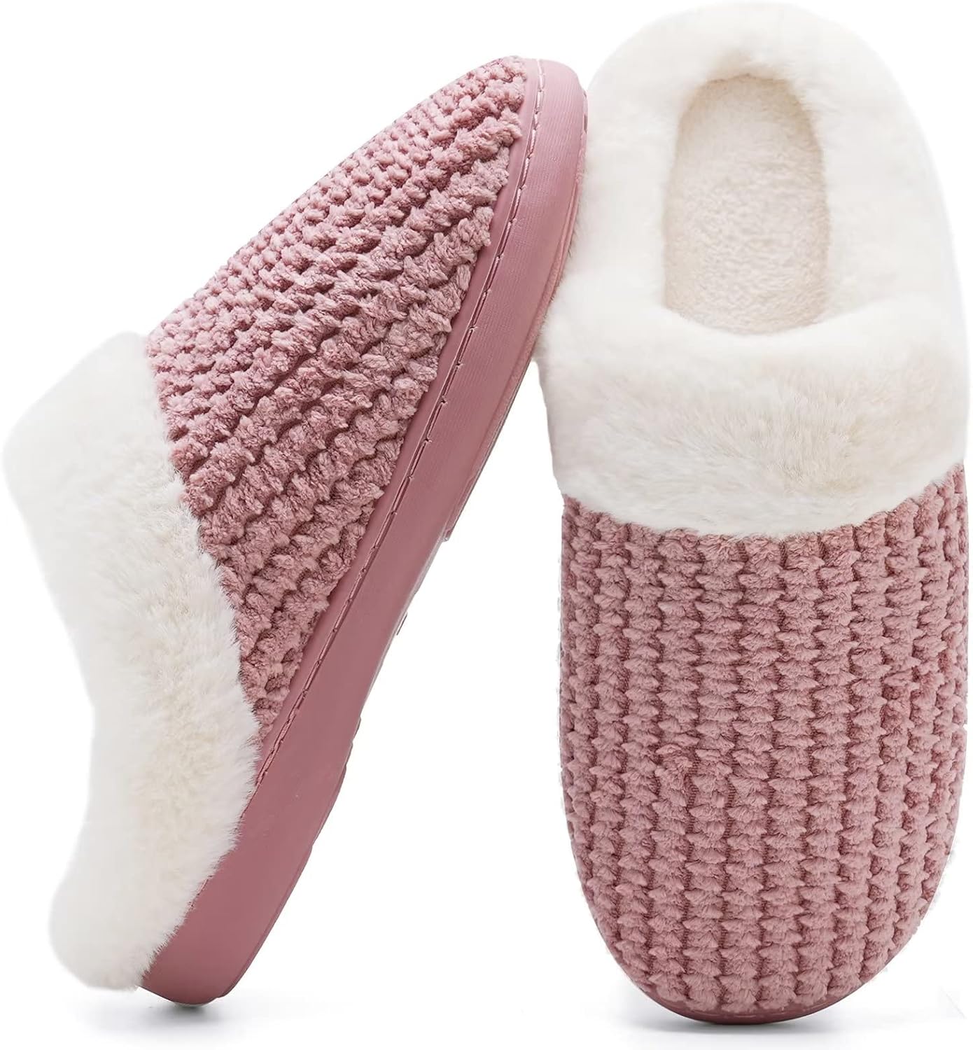 Ladies House Slippers Memory Foam Slippers for Women Comfortable Warm Cosy Non S...