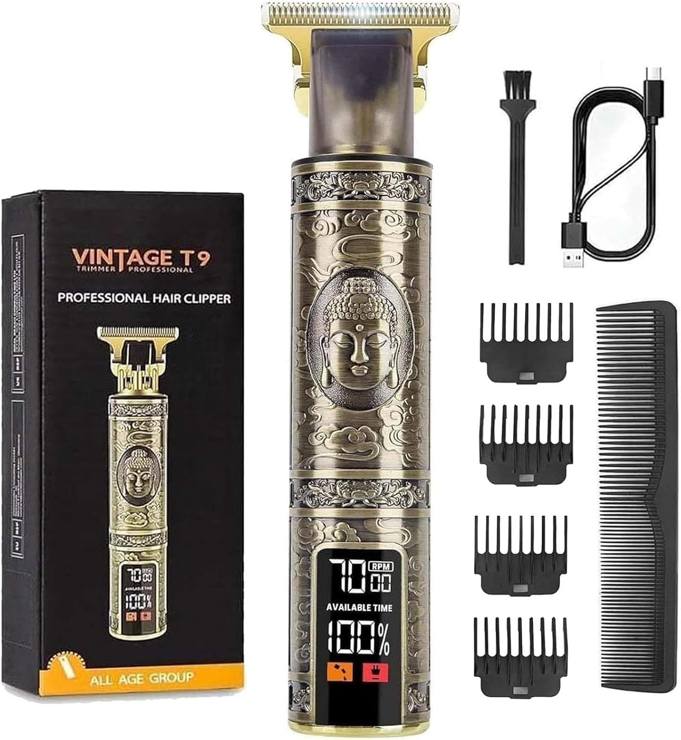 Upgraded Hair Clipper for Men, Hair Trimmer Shaver with LCD Display, Professiona...