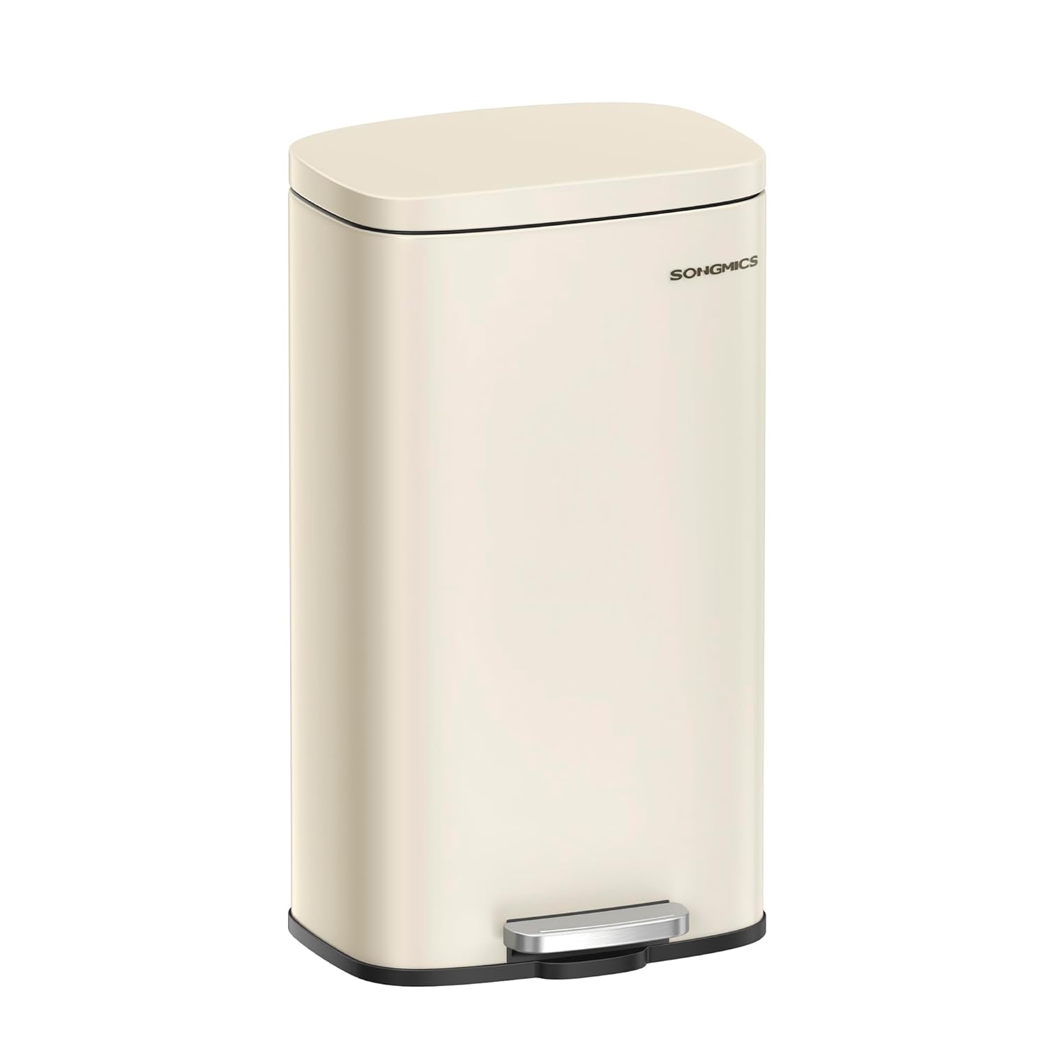 SONGMICS Kitchen Bin 8 Gallon (30 L), Pedal Rubbish Bin, Soft Close, Step-On Ped...