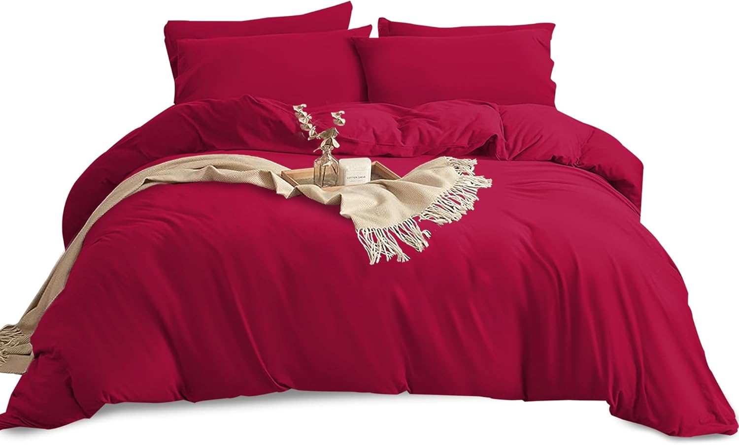 Imperial Rooms Super King Duvet Set, Special Ultra Soft Bedding Set with Brushed...
