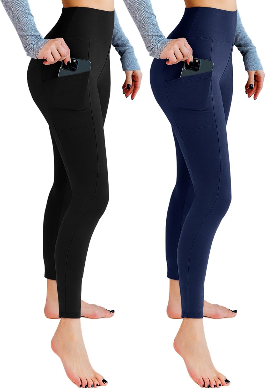 2 Pack Gym Leggings for Women, Special High Waist Leggings, Unique Opaque Workou...