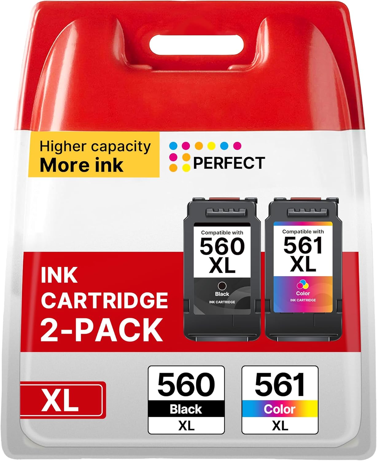 High-Quality PG-560XL CL-561XL Ink Cartridges, Special Replacement for Canon 560...