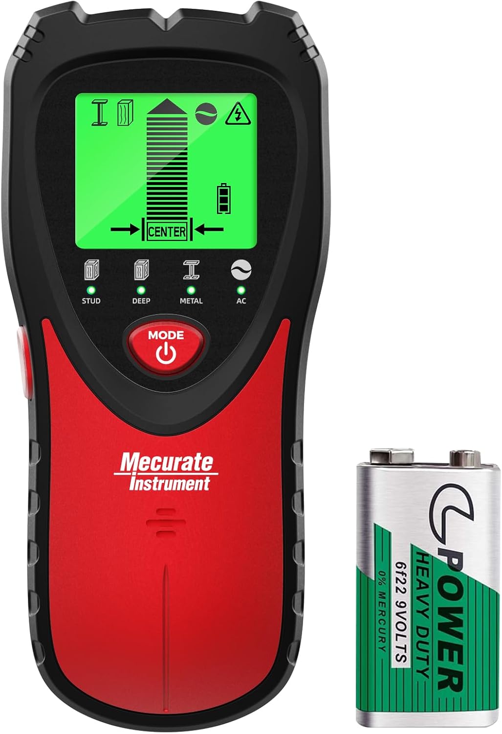 Mecurate 5-in-1 Stud Finder, Innovative Wall Scanner with LCD Display, Affordabl...