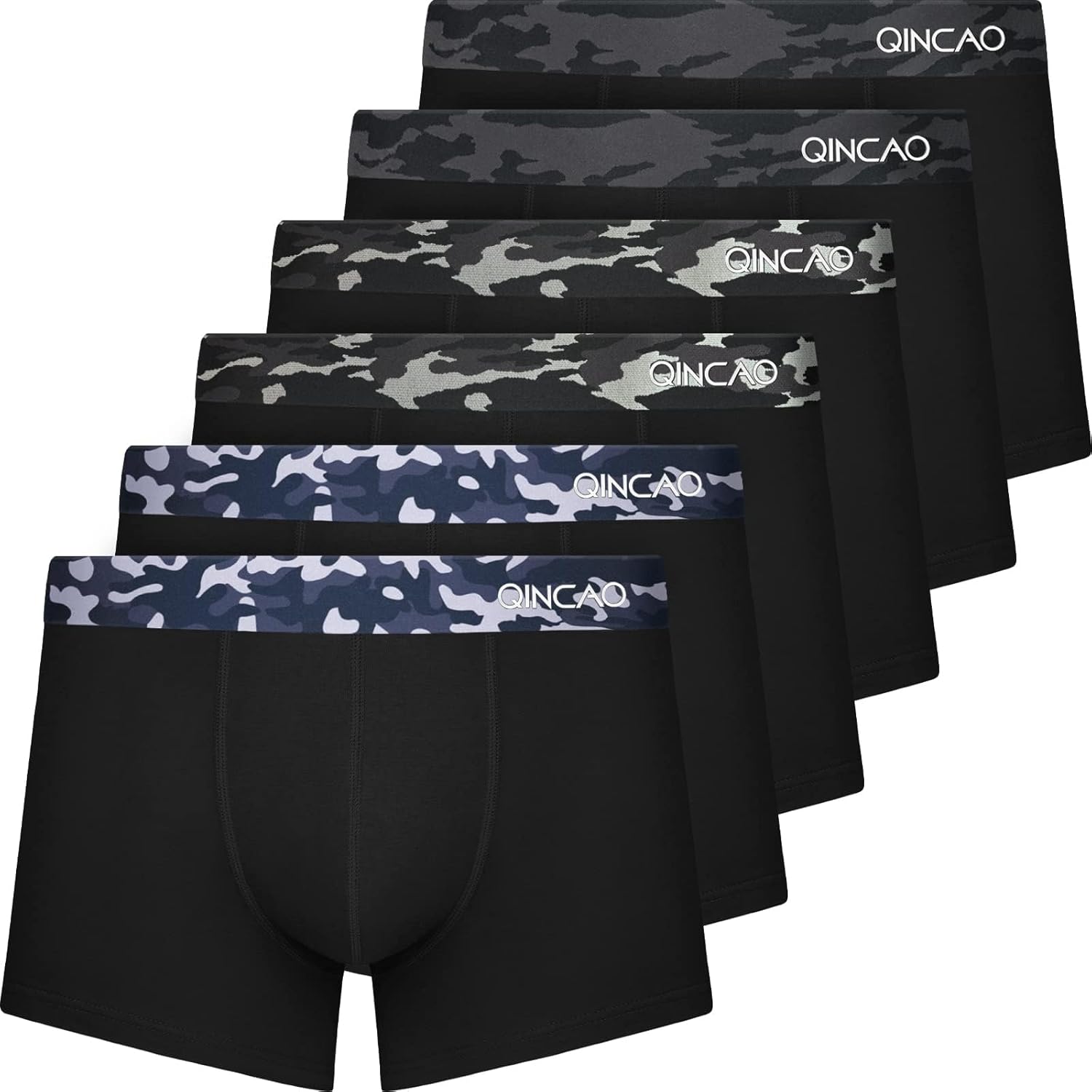 QINCAO Boxer Shorts Set, Comfortable Men's Underwear with No Itchy Labels, Premi...