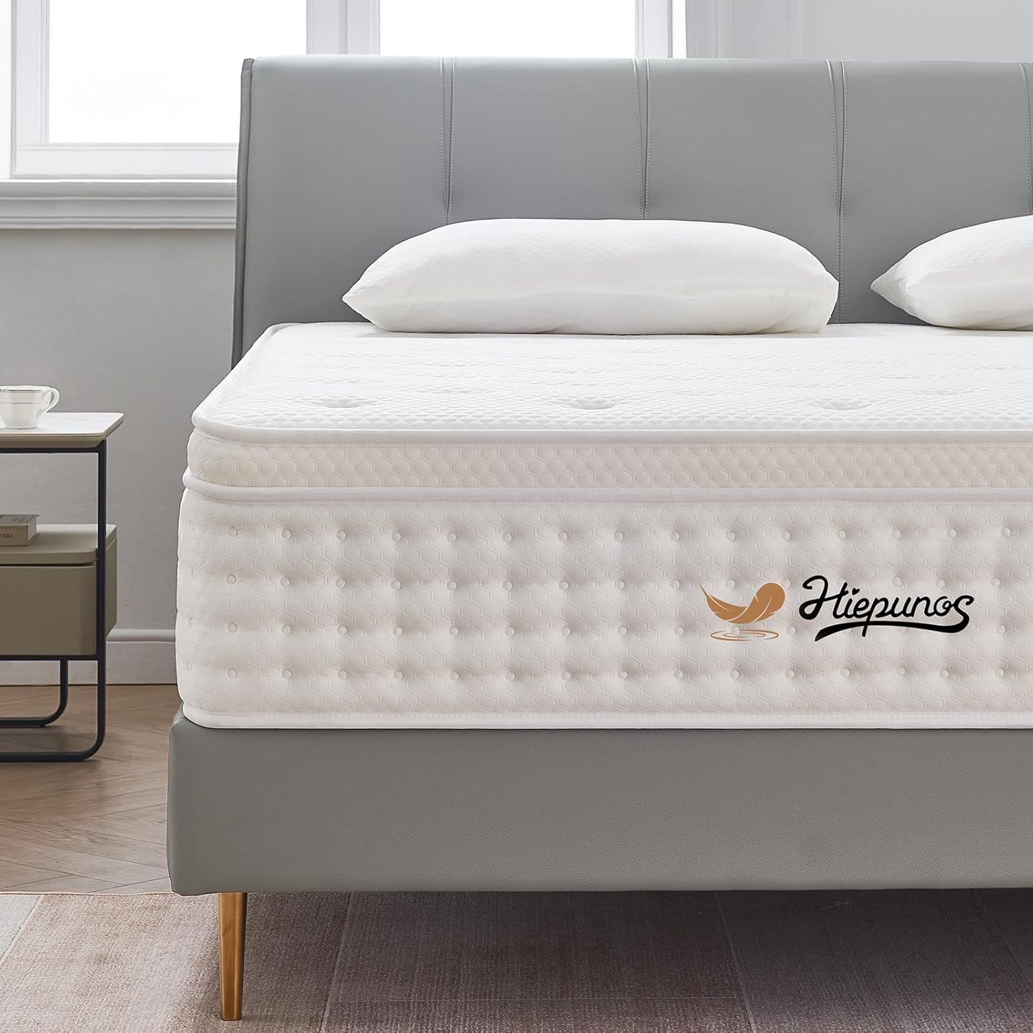 Single Mattress,10.2 INCH Hybrid Memory Foam and Individually Pocket Spring,3FT...