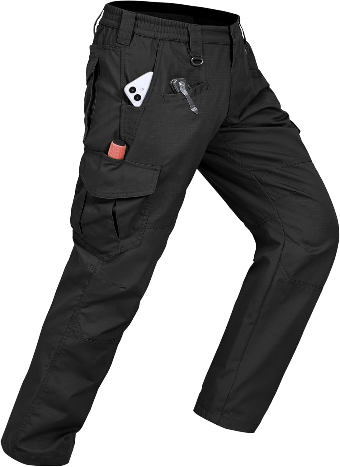 Mens Work Pants, Unique Cargo Tactical Pants for Construction Workers, Special R...