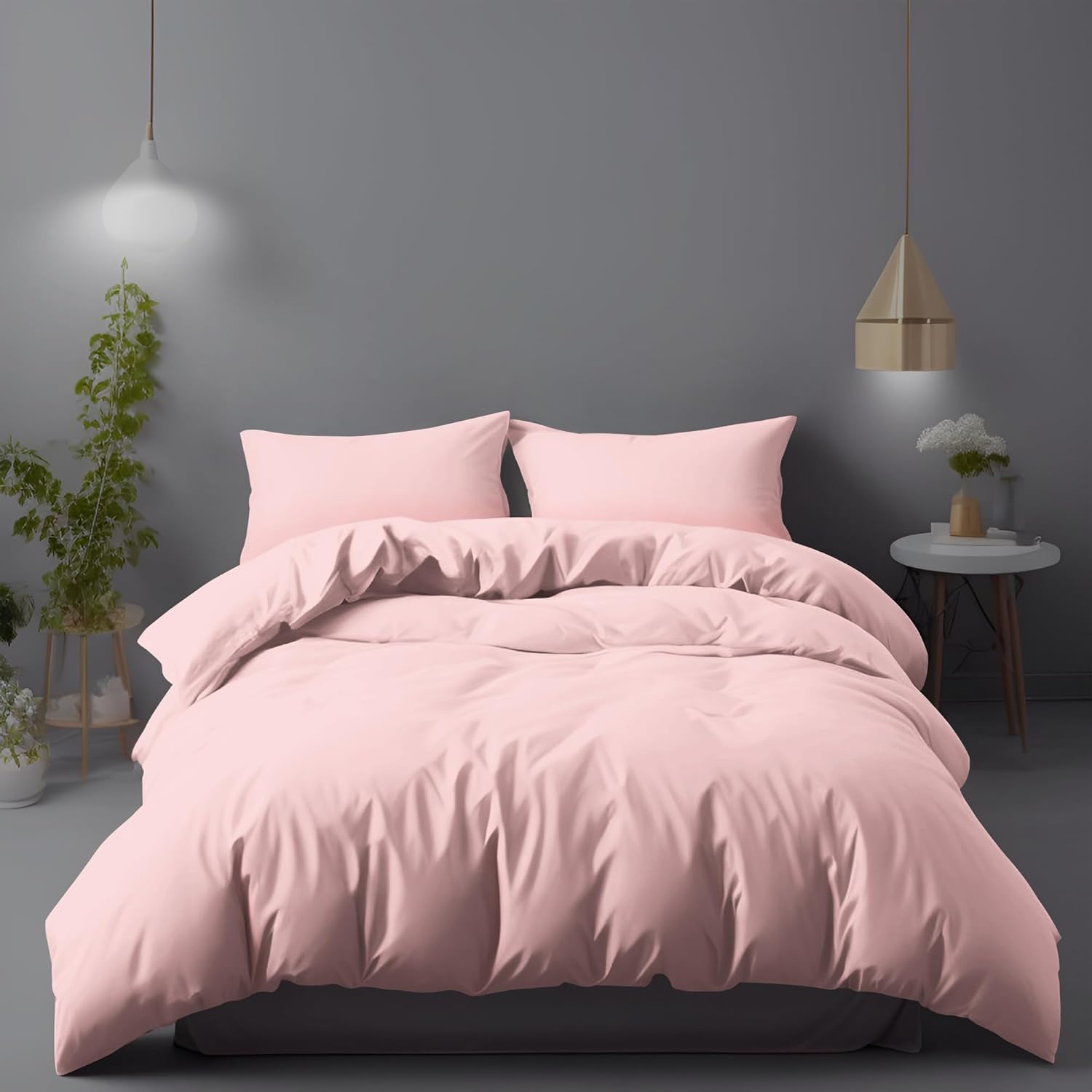 High-Quality LivinEase King Size Duvet Cover Sets, Special Brushed Microfibre Du...