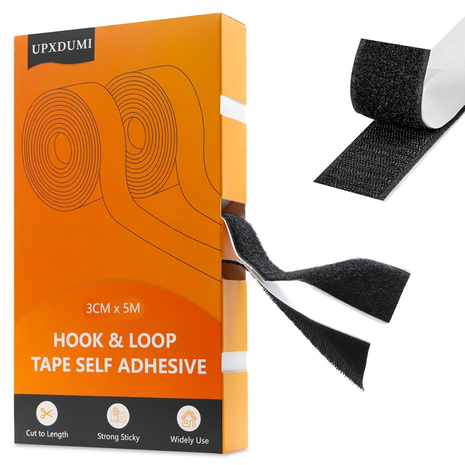 Hook and Loop Tape 30mm x 5m Multipurpose Strong Self Adhesive Strips Heavy Duty...