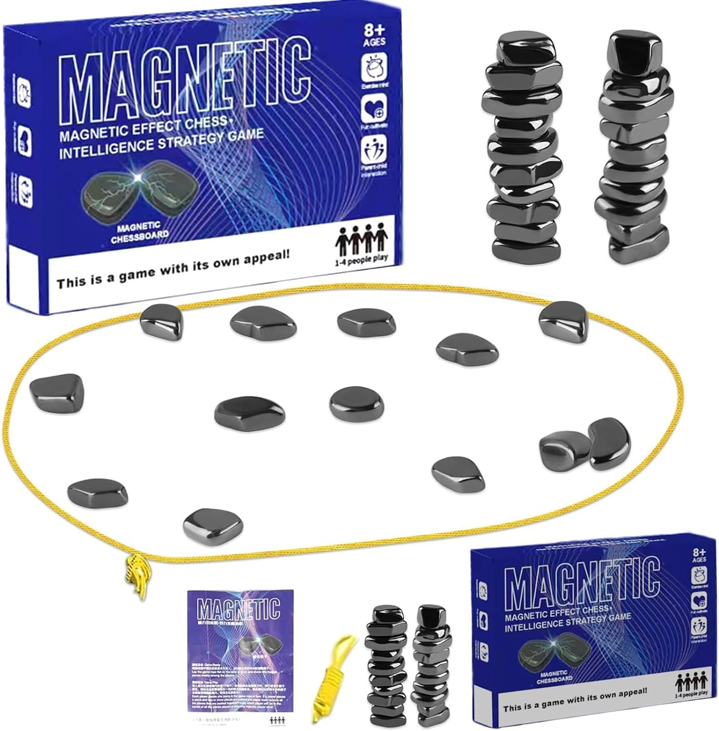 Magnetic Chess Game,Family Board Games Set for Kids and Adults,Strategy Table To...