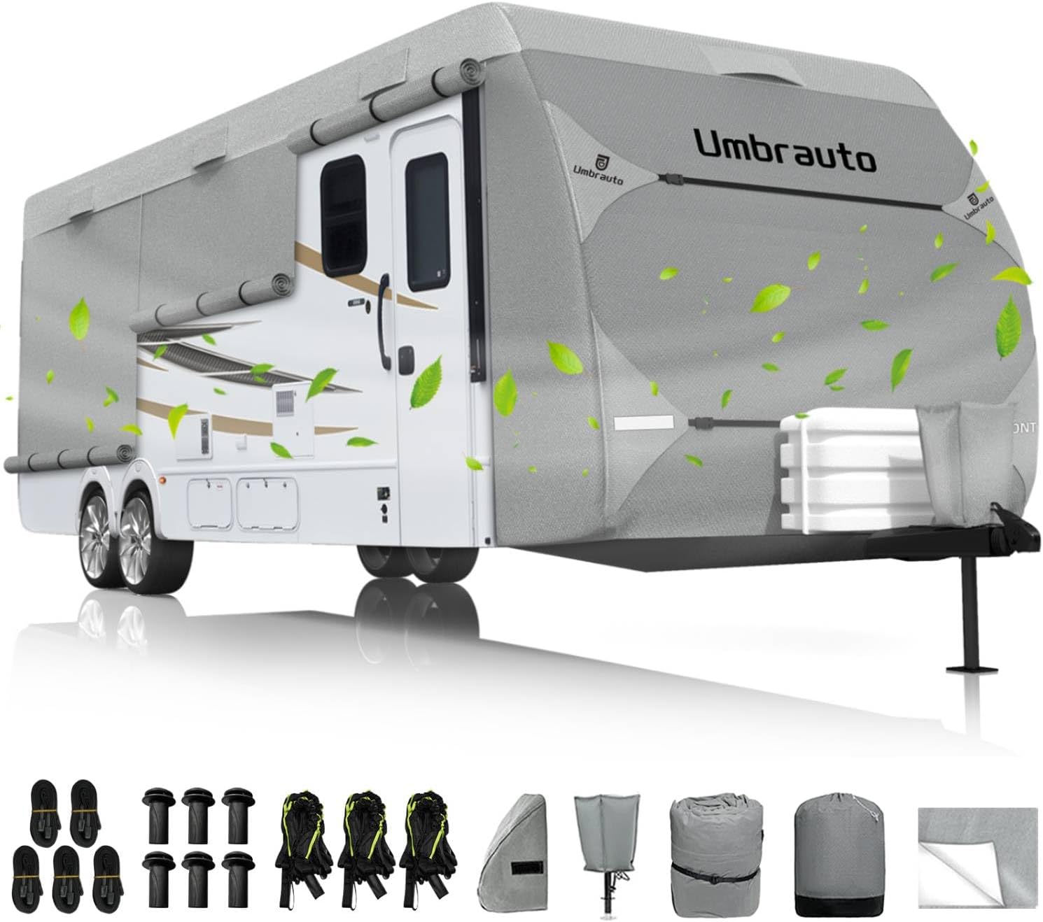 High-Quality Umbrauto RV Cover, Lightweight Protective Cover for 27-30ft Travel...