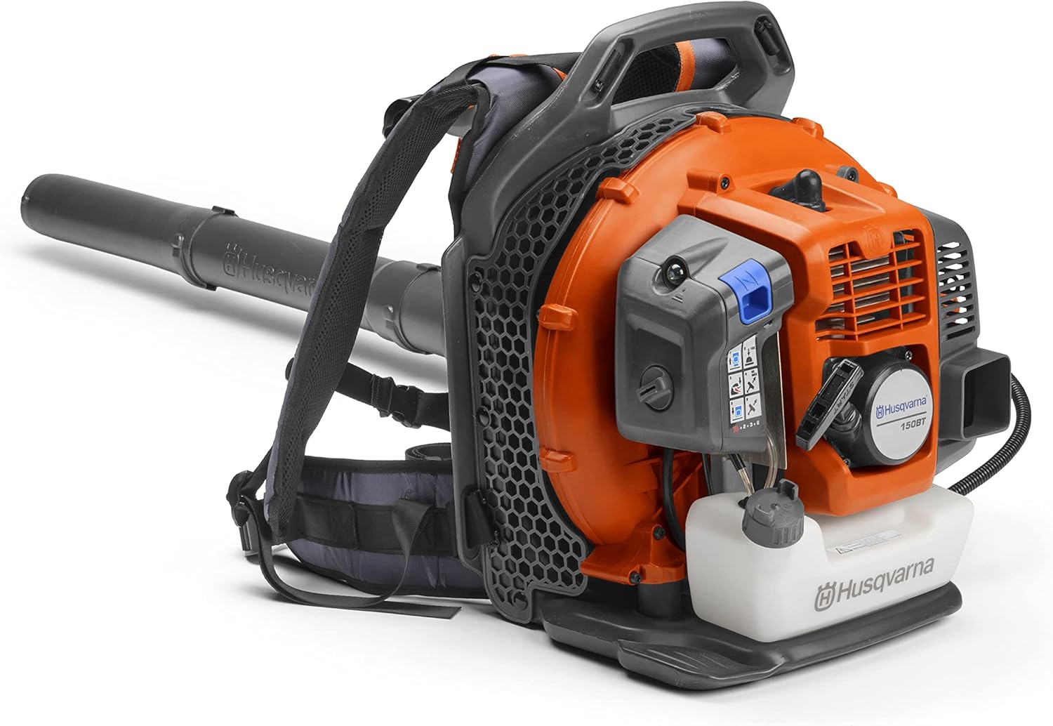 Husqvarna 150BT Gas Leaf Blower, 51-cc 2.16-HP 2-Cycle Backpack Leaf Blower, 765...