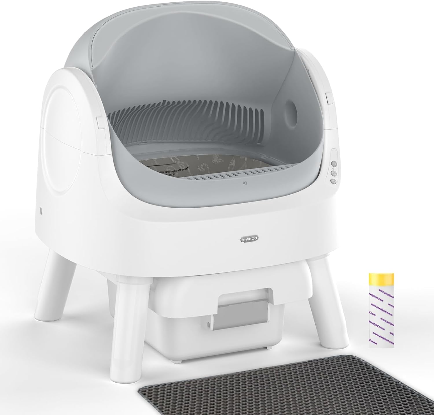 Self Cleaning Cat Litter Box, Automatic Cat Litter Box for Multiple Cats, Integr...