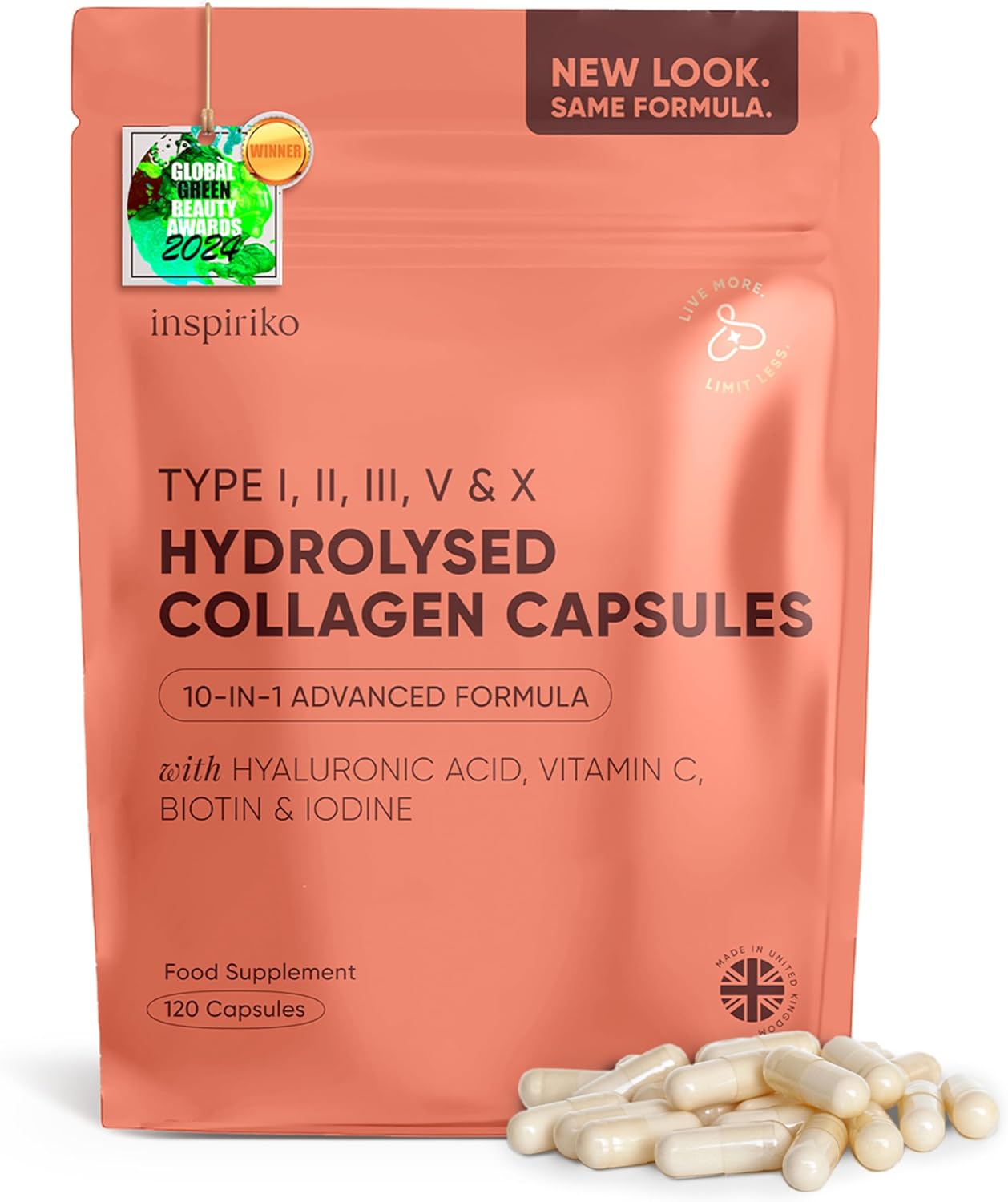 Unique Inspiriko Multi Collagen Supplements, Special Collagen Supplements for Wo...