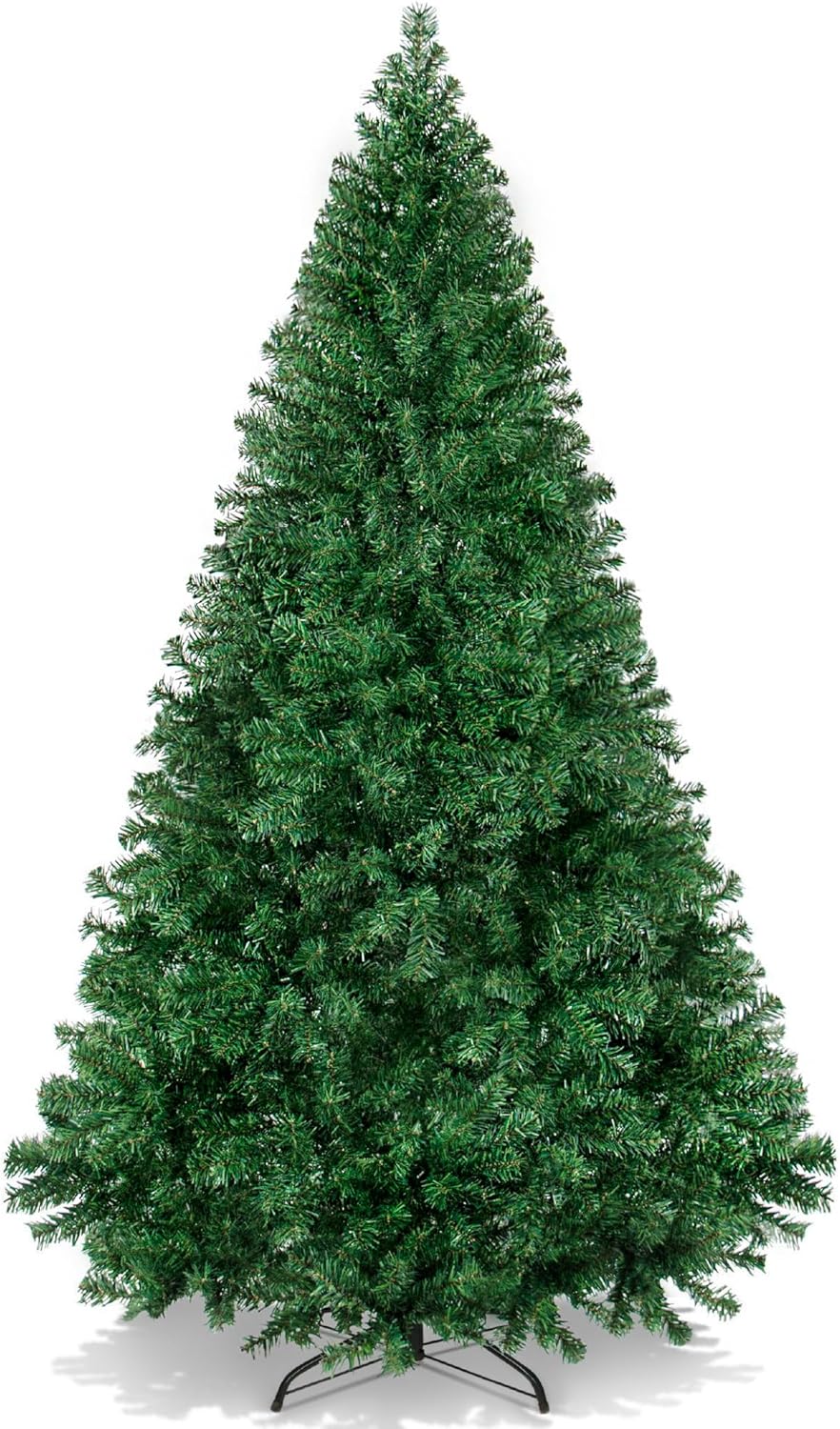Best Choice Products Artificial Christmas Tree, 6ft Premium Unlit Hinged Design,...
