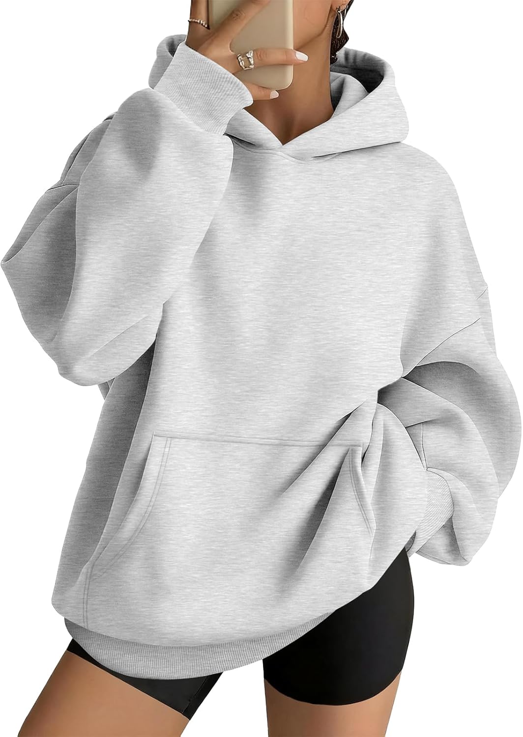 AUTOMET Womens Oversized Hoodies Fleece Trendy Sweatshirts Fall Fashion 2025 Pul...