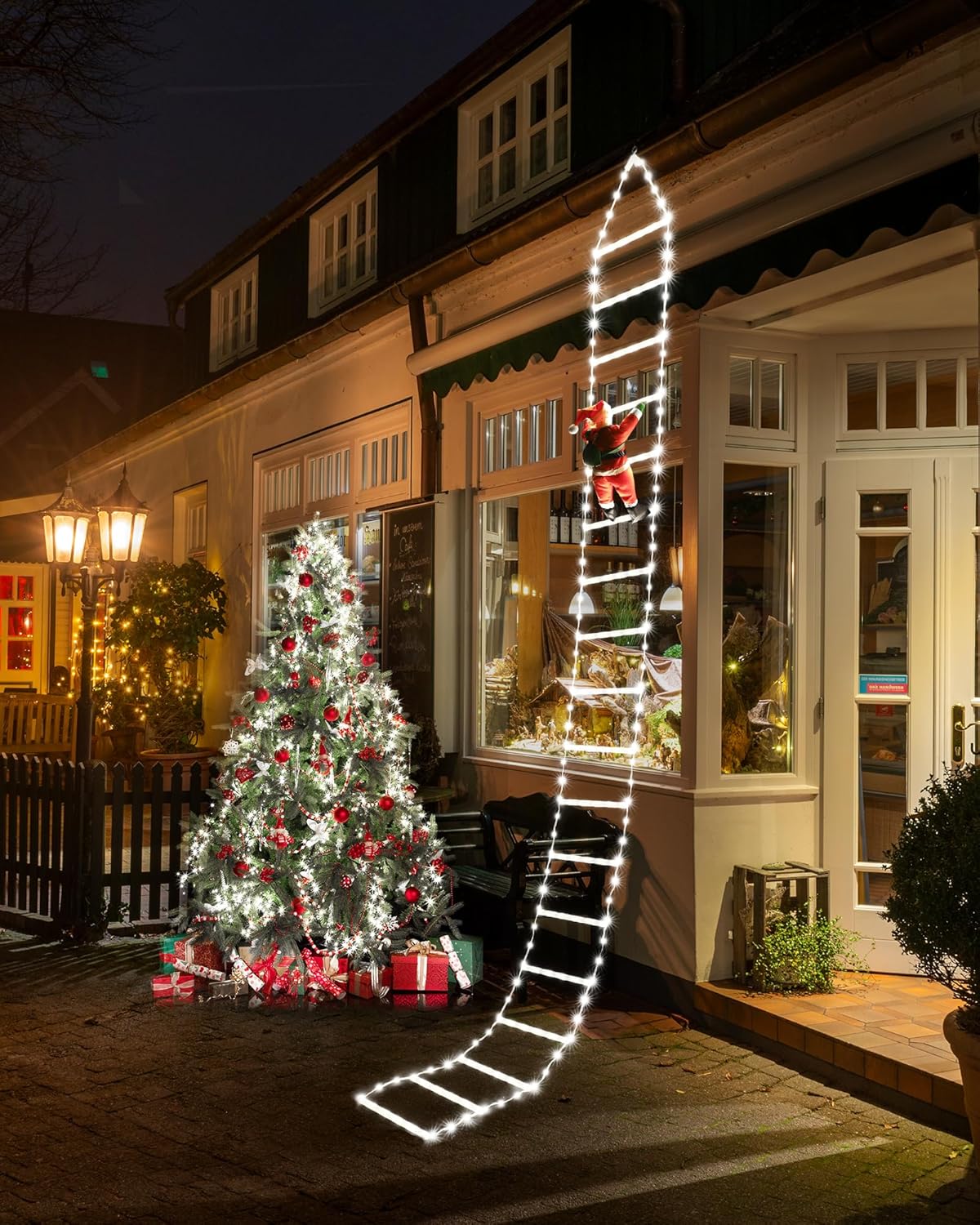 iShabao Ladder Christmas Lights, Special Christmas Lights with Santa Claus, High...
