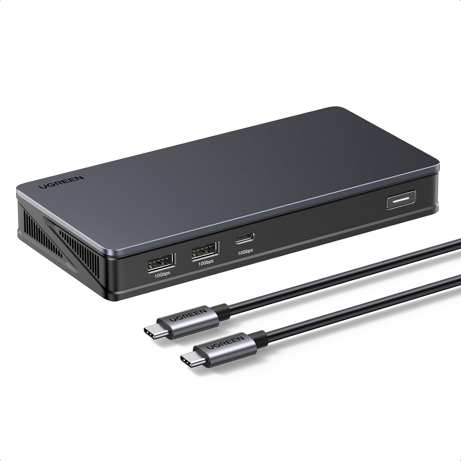 UGREEN Docking Station Dual Monitor, 9-Port, Dual 4K@60Hz (2x HDMI + 2x DisplayP...