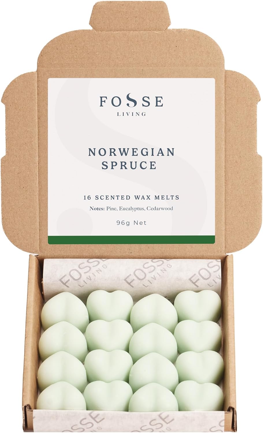 Premium Norwegian Spruce Wax Melts, Strong Scented Wax Melts 16 Pack for Xmas Gi...