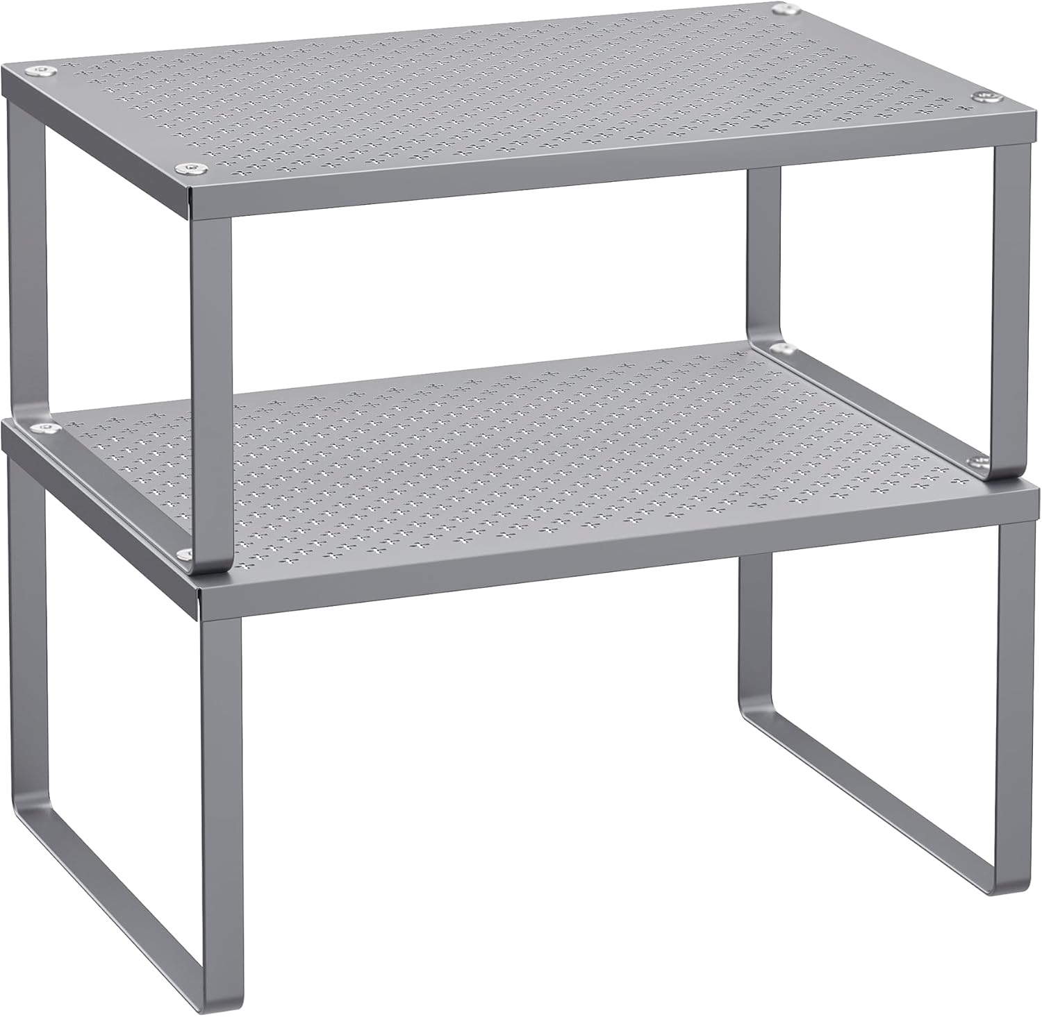 SONGMICS Kitchen Storage Organisers, Special Set of 2 Cupboard Organisers, Innov...