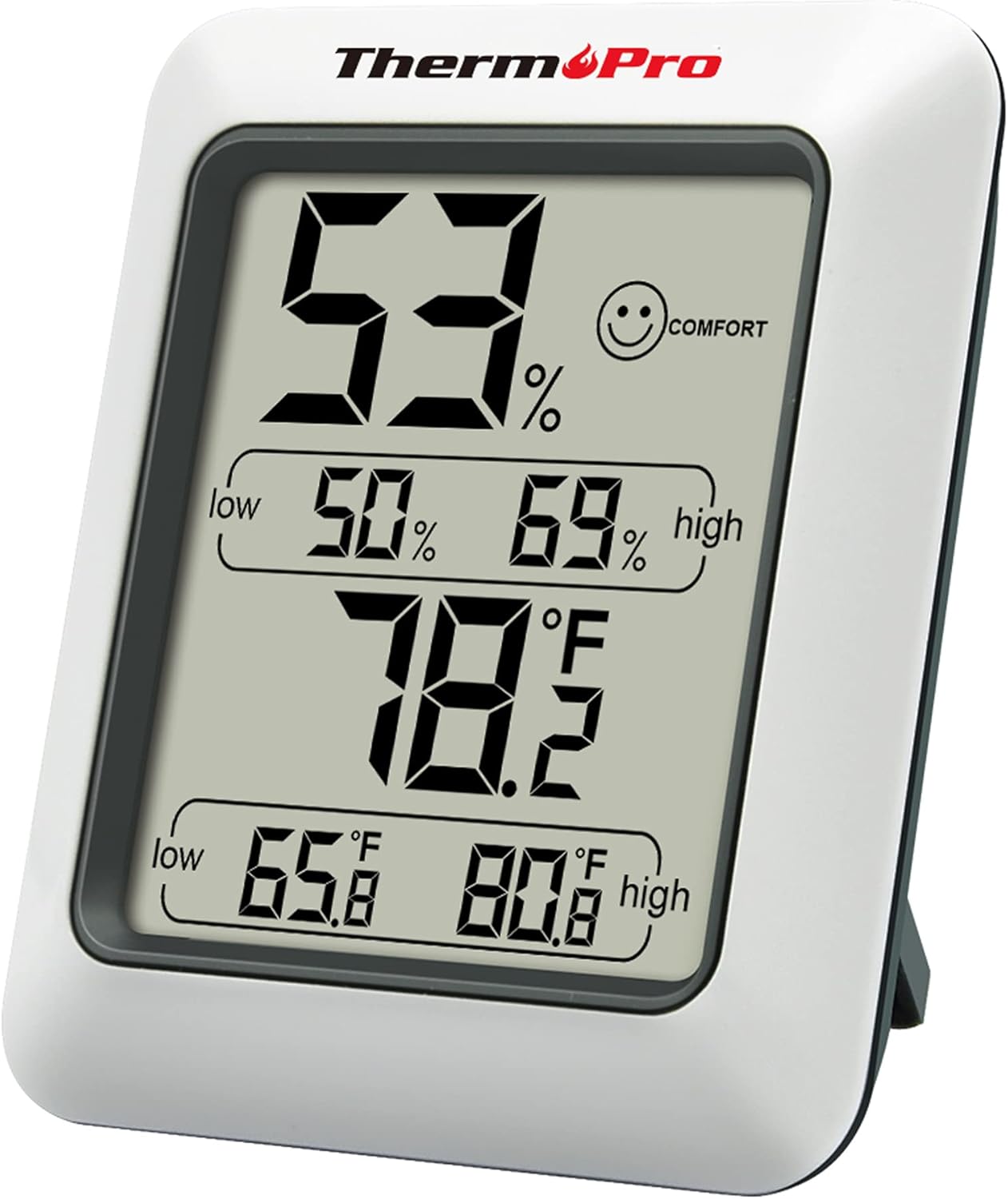 ThermoPro TP50 Digital Hygrometer Indoor Thermometer Room Thermometer and Humidi...