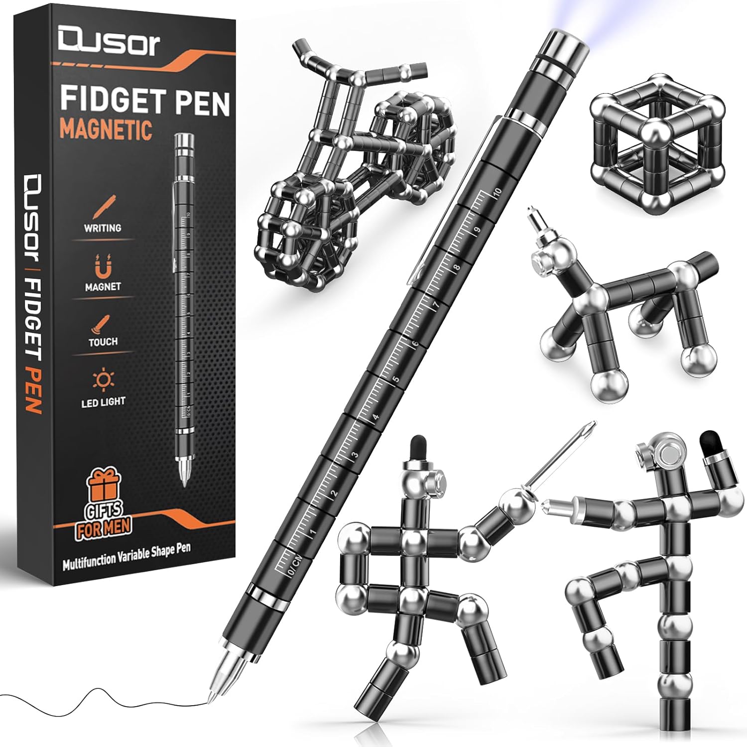 Dusor Gifts for Men, Magnetic Fidget Pen, Birthday Gifts for Men Women, Stocking...