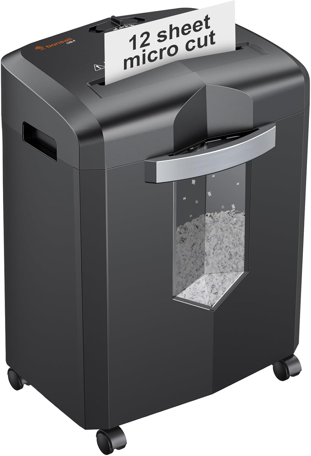 Bonsaii 12-Sheet Micro Cut Paper Shredder, Heavy Duty Shredder for Home Office R...