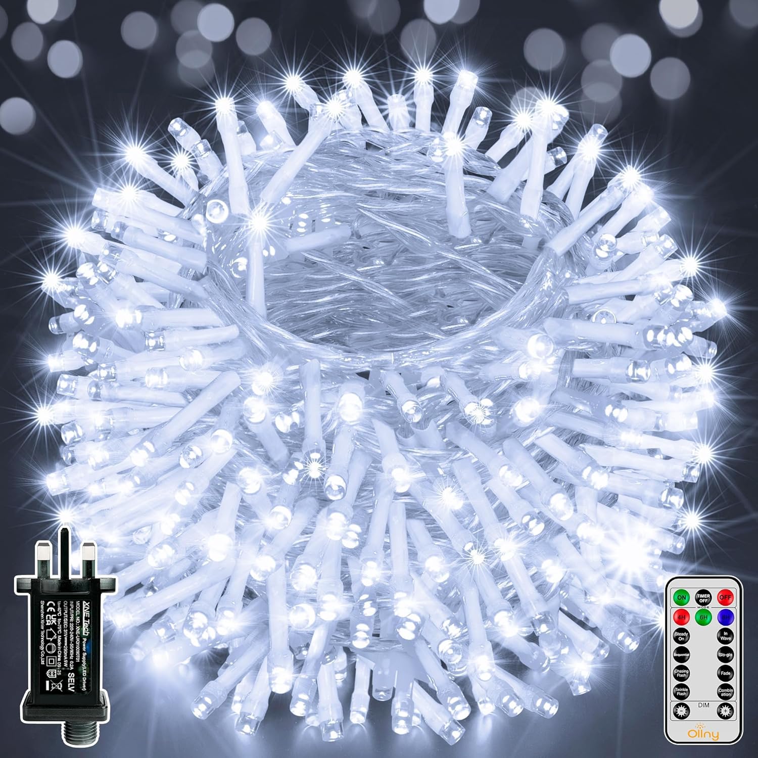 Ollny Christmas Tree Lights, Special 800LED Fairy Lights for Outdoor Indoor Main...