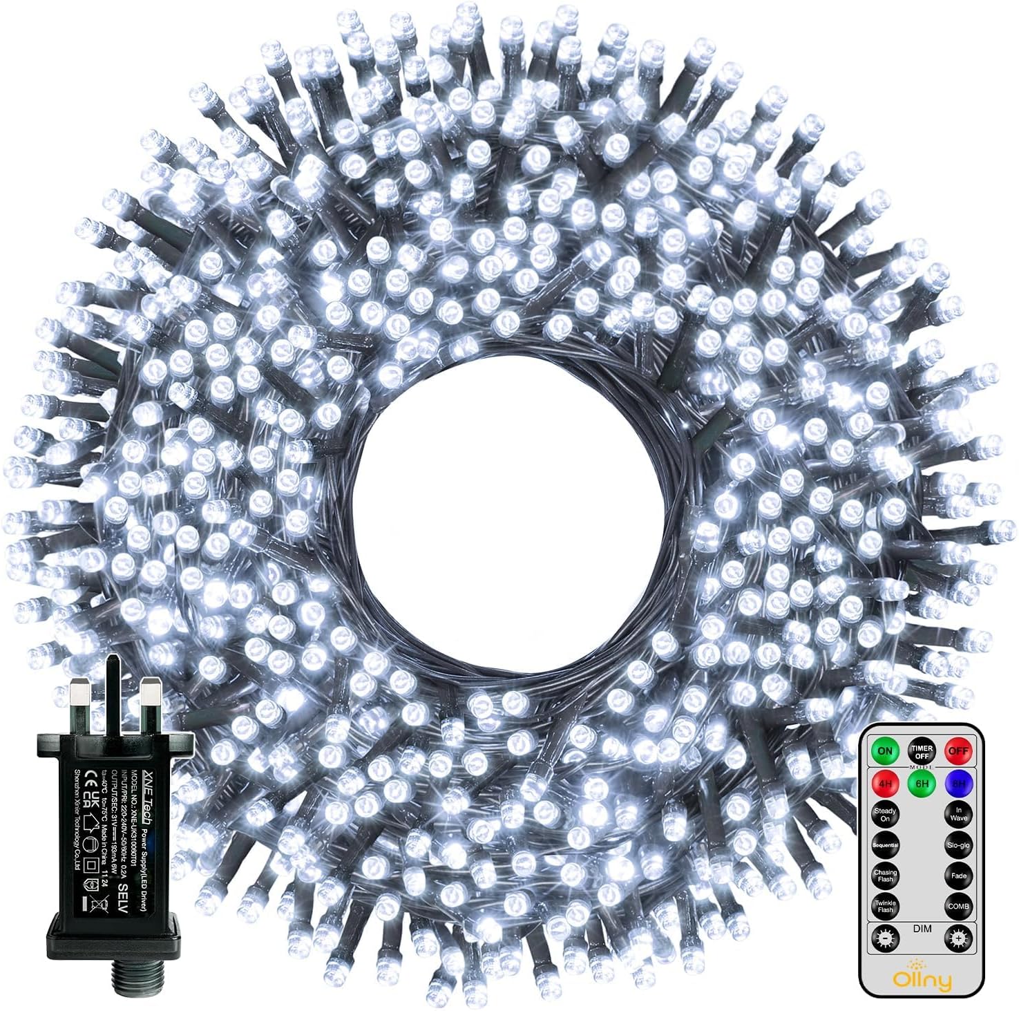 Ollny Christmas Tree Lights, Special Outdoor Fairy Lights for Christmas, Innovat...