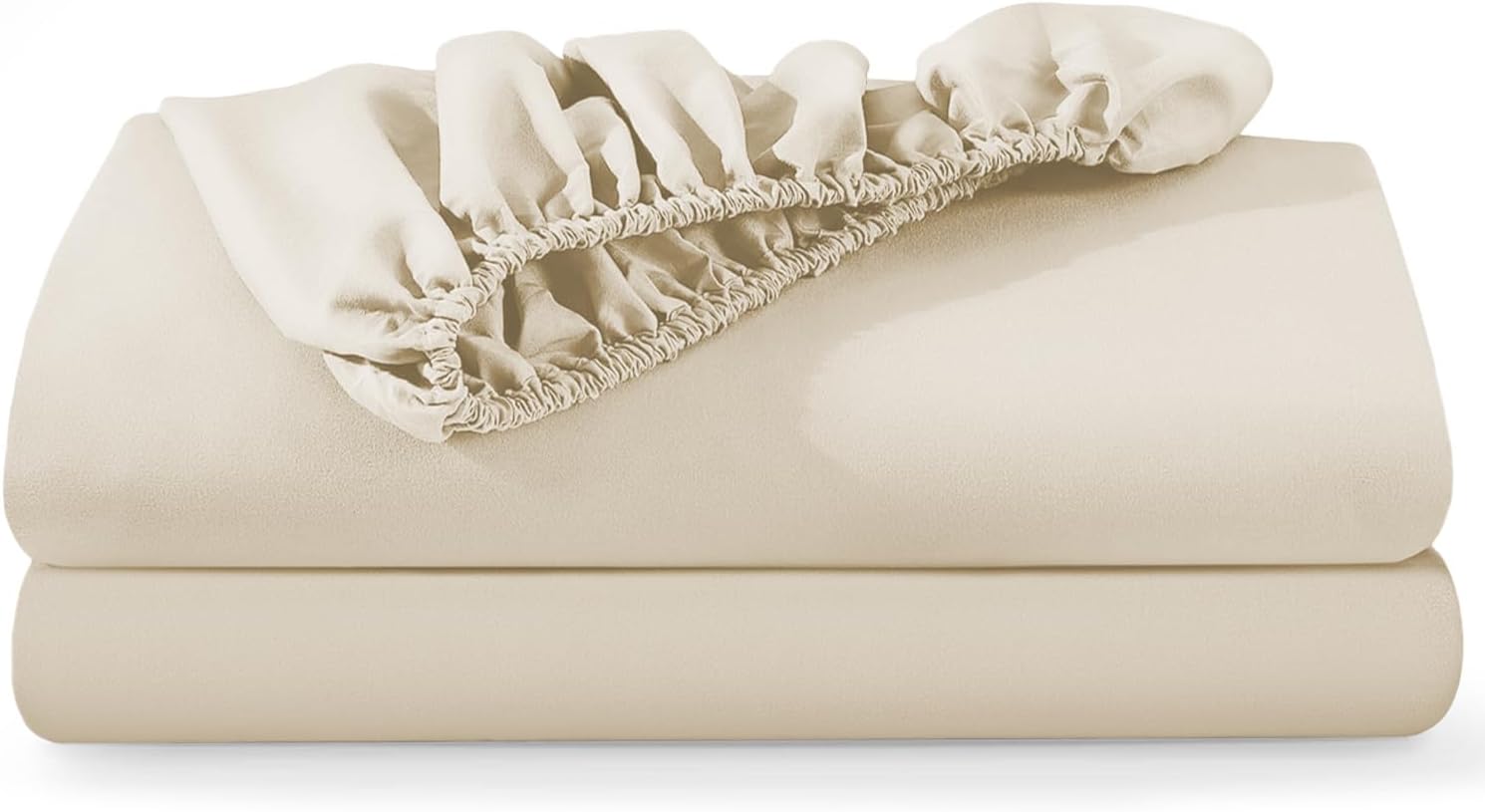 Super King Fitted Sheet, Special Cream Sheet Pack for Extra Comfort, High-Qualit...