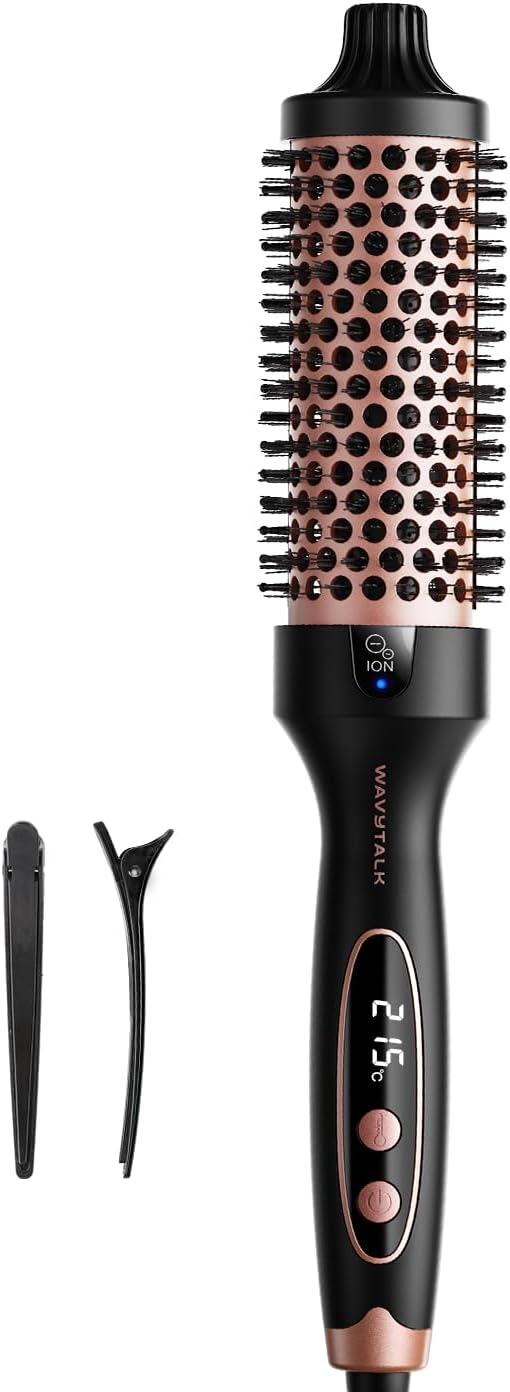 Wavytalk Thermal Brush, Blowout Boost Ionic Heated Hot Round Brush, to Make Hair...