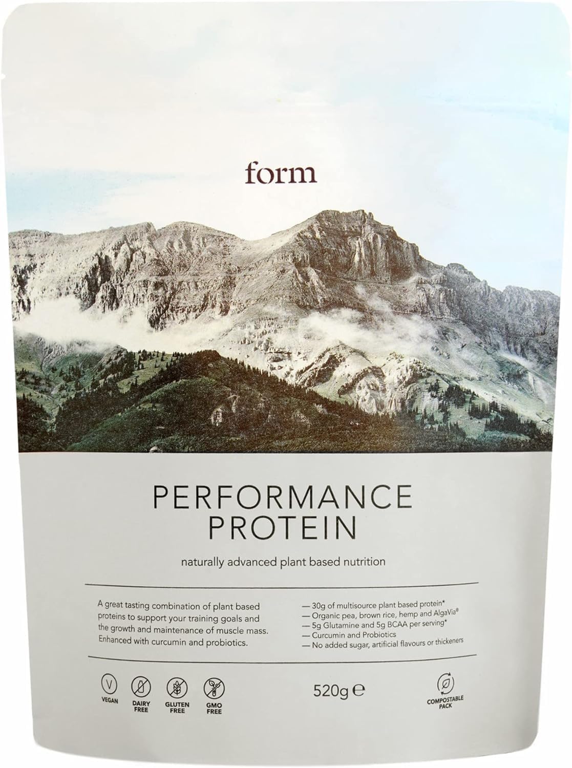 Form Performance Protein - Vegan Protein Powder - 30g Plant Based Protein per Se...