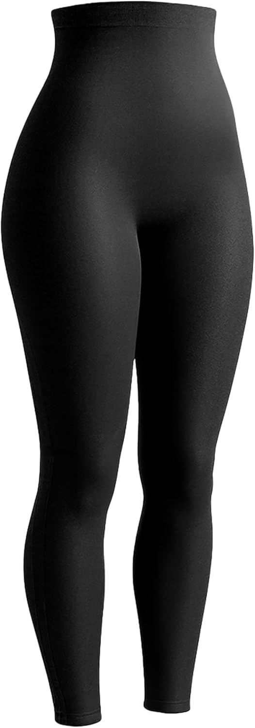 SHAPERMINT High Waisted Tummy Control Compression Leggings for Women - Petite to...