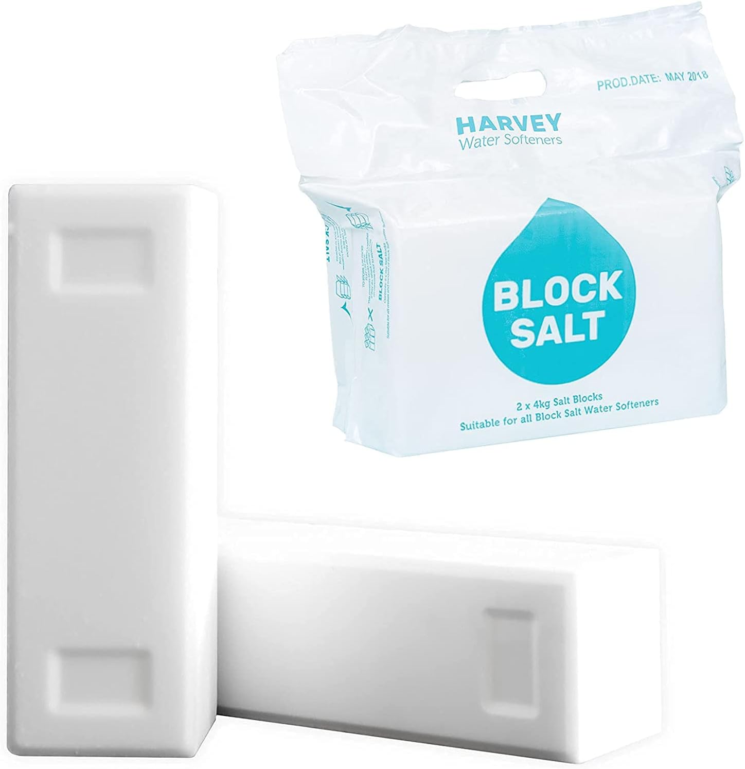 Harvey Block Salt for Water Softeners | Original Pure Grade A Food Quality Salt...